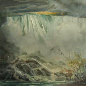 Fall at the Falls painting